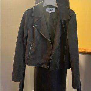 BB Dakota Women's green Leather Jacket